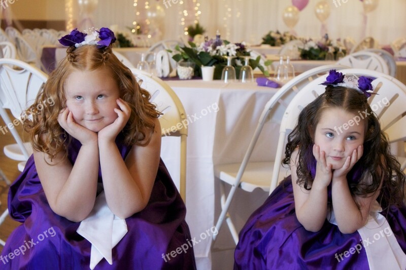 Flowergirls Sisters Wedding Adorable Flowergirl