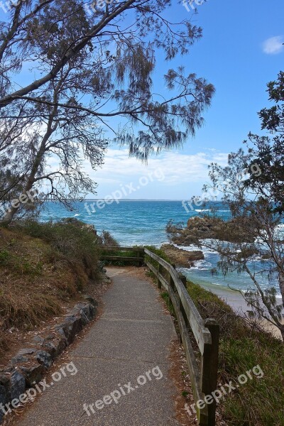 Beach Vista Scenic Coastal Seascape