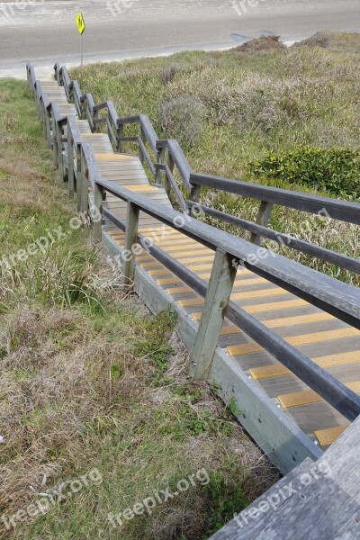 Stairs Steps Down Staircase Outdoors