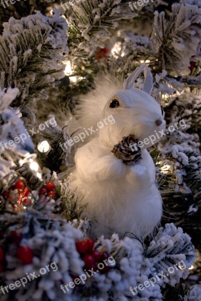 Christmas Tree Christmas Decorations Night Lighting Squirrel