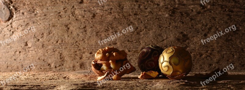 Christmas Ornament Christmas Balls Walnut Christmas Advent