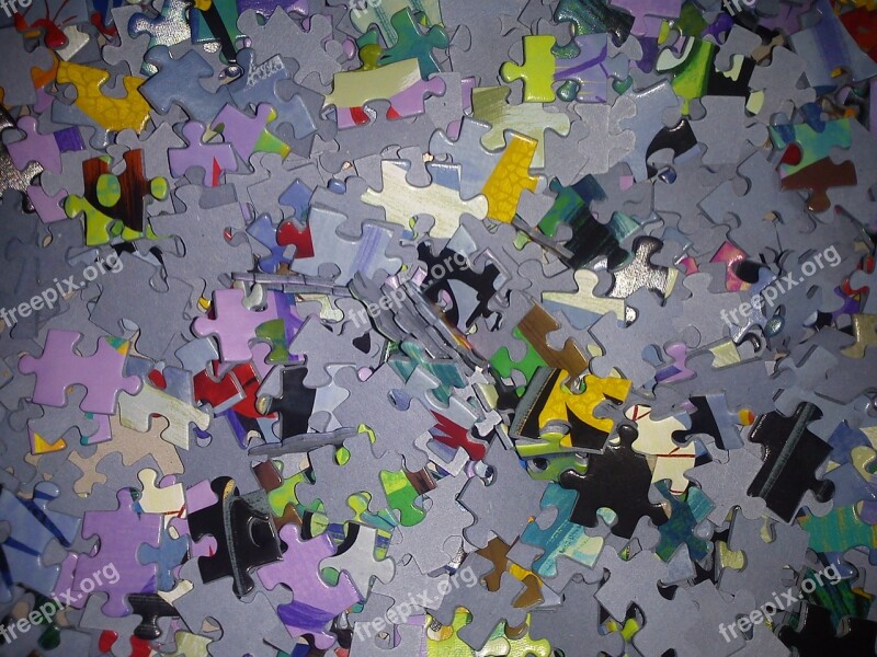 Puzzle Share Pieces Of The Puzzle Mess Colorful