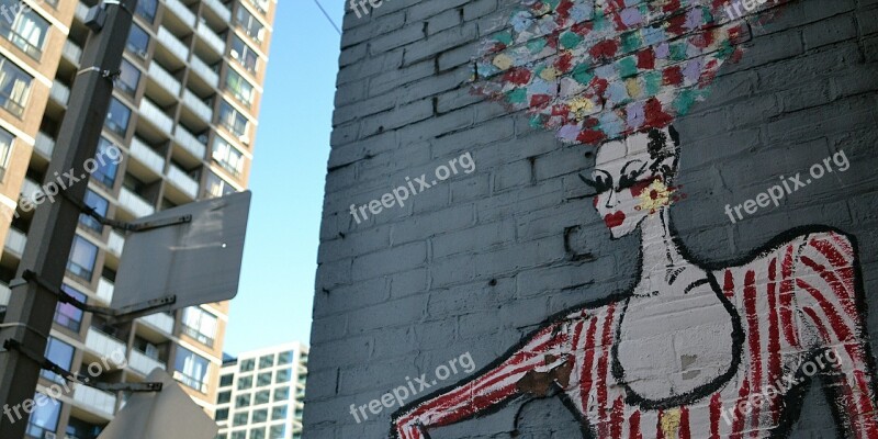 Toronto City Wall Painting Downtown