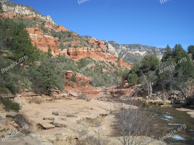 Sedona Arizona Slide Rock River Water