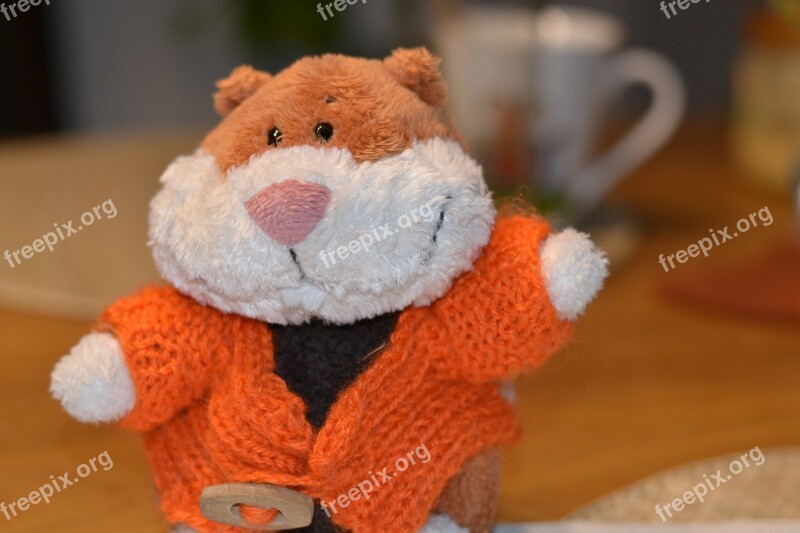 Hamster Orange Wave Teddy Bear Toys