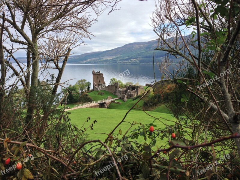 Urquart Castle Loch Ness Scotland Lake Myth