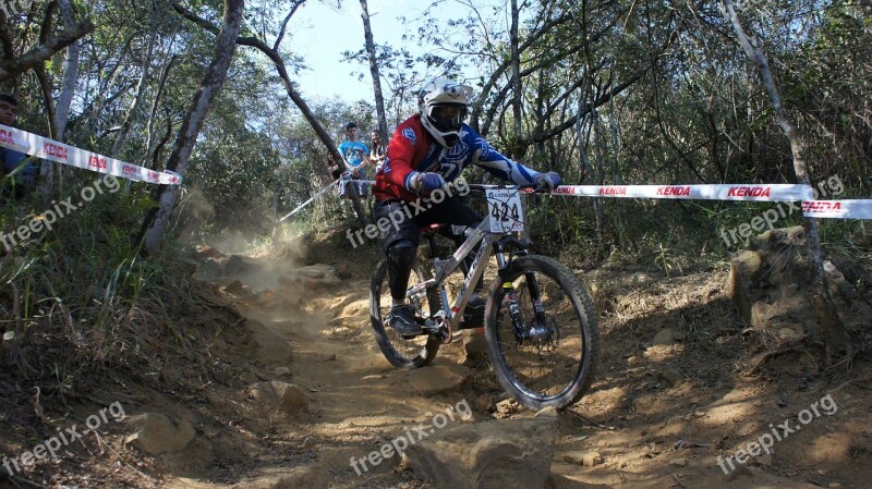 Downhill Jump Bicycle Mountain Athlete