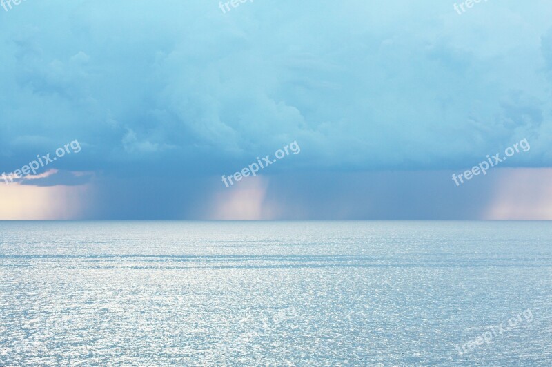 Cloud Sky Sea Corsican Blue