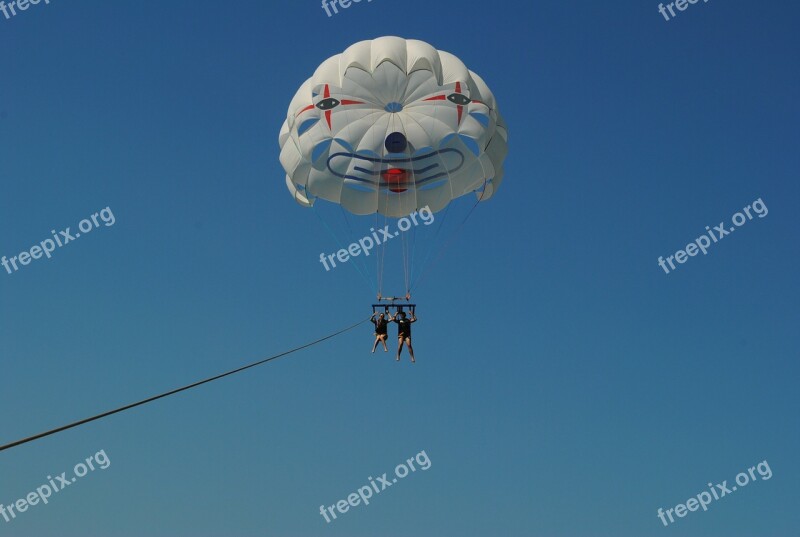 Parasailing Summer Sun Action Flying