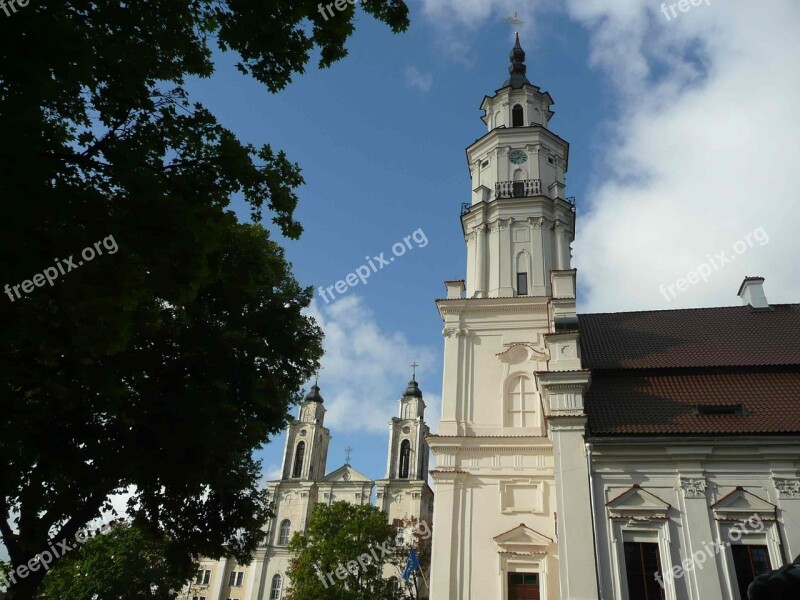 Lithuania Kaunas Church Town Hall Free Photos