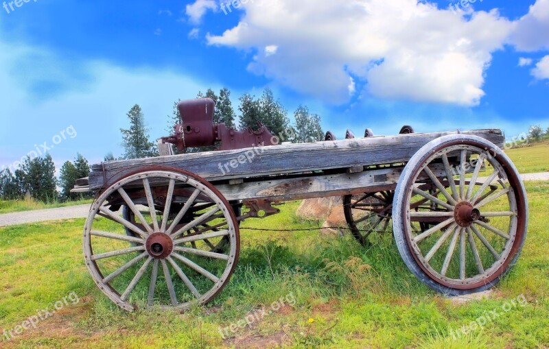 Wagon Old Vintage Outdoor Wheel