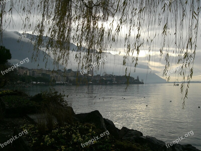 Montreaux Lake Geneva Lake Léman Switzerland Free Photos