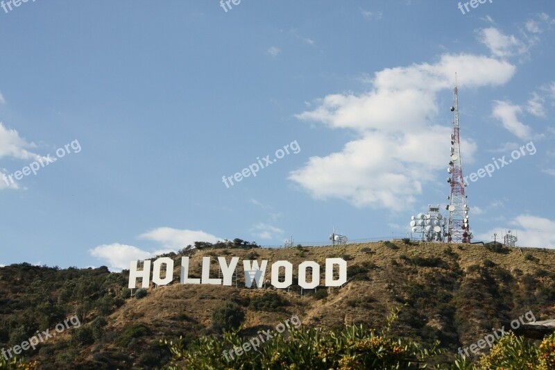 Hollywood Signs Hollywood Signs Nature Usa