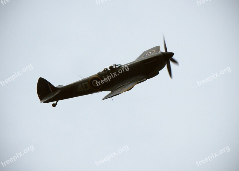 Spitfire Plane Av Fighter Airplane