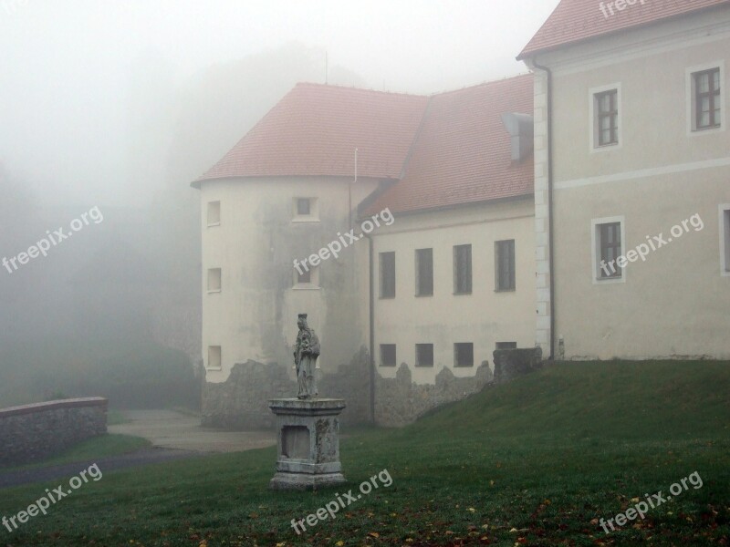 Castle Slovakia Fog Travel Trees