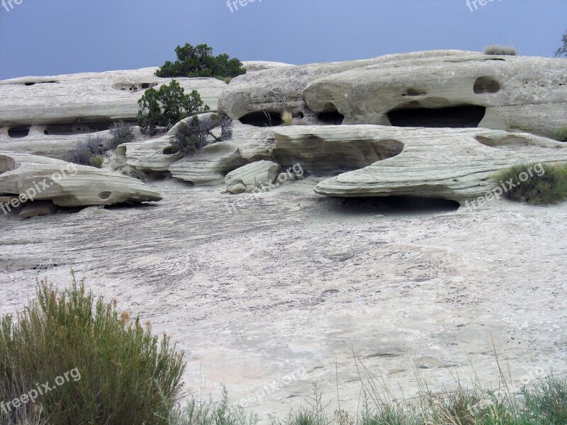 Utah Rock Landscape America Desert