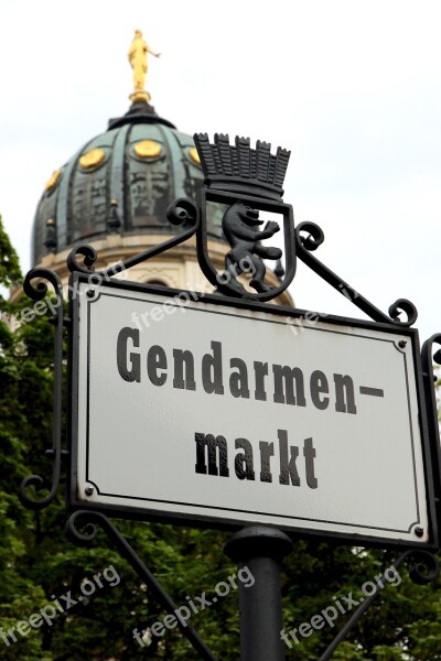 Gendarmenmarkt Berlin Paris Cathedral Dome Building