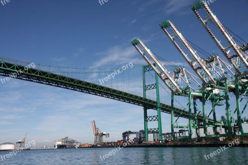 Long Beach Los Angeles Port Transport Free Photos