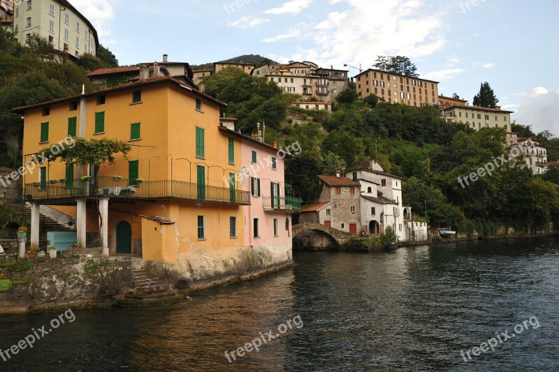 Italy Mountain Lake House On The Shore Free Photos