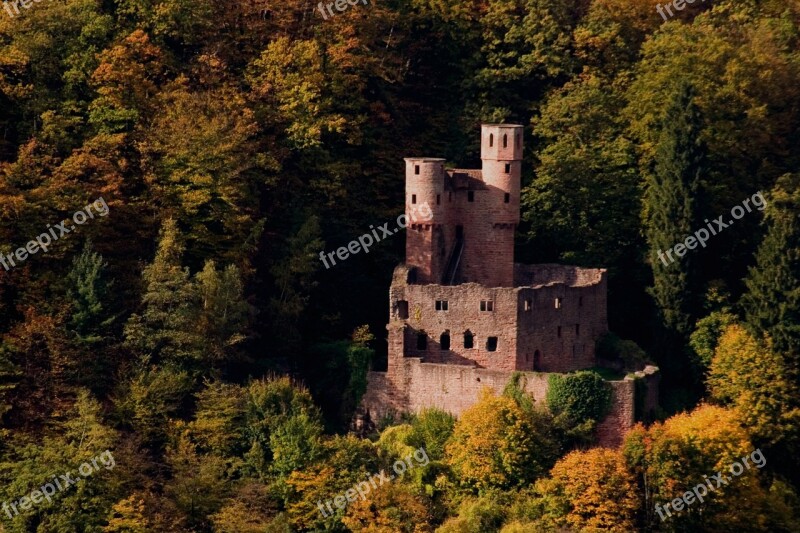 Swallow's Nest Castle Neckar Ruin Germany