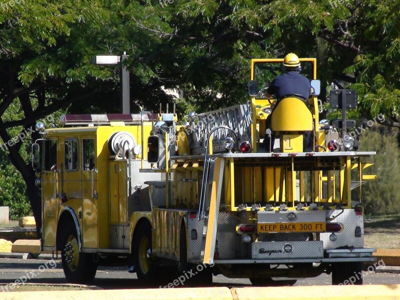 Fire Truck Vehicle Transportation Emergency