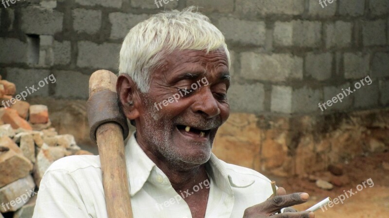 Old Man Toothless Satisfied Indians Free Photos