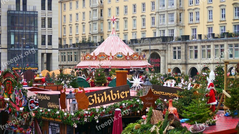 Christmas Market Market Christmas Decorations Market Stalls Colorful