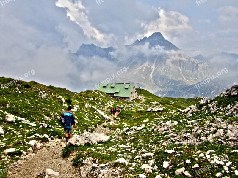 Mindelheimer Hut Allgäu Alpine Mountains Dav Hut