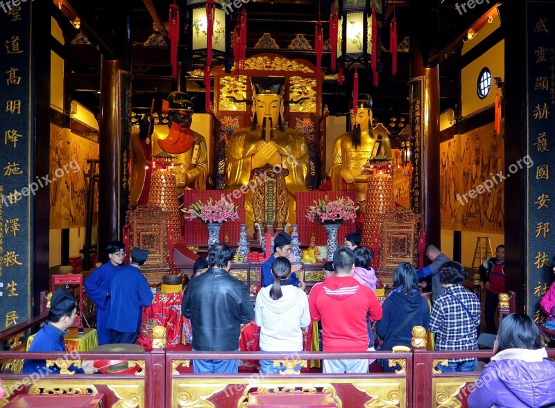 Temple Shanghai China Yu Yuan Garden City ​​god Temple