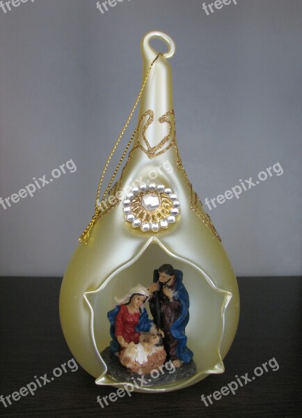 Christmas Decoration Tradition Nativity Scene Free Photos