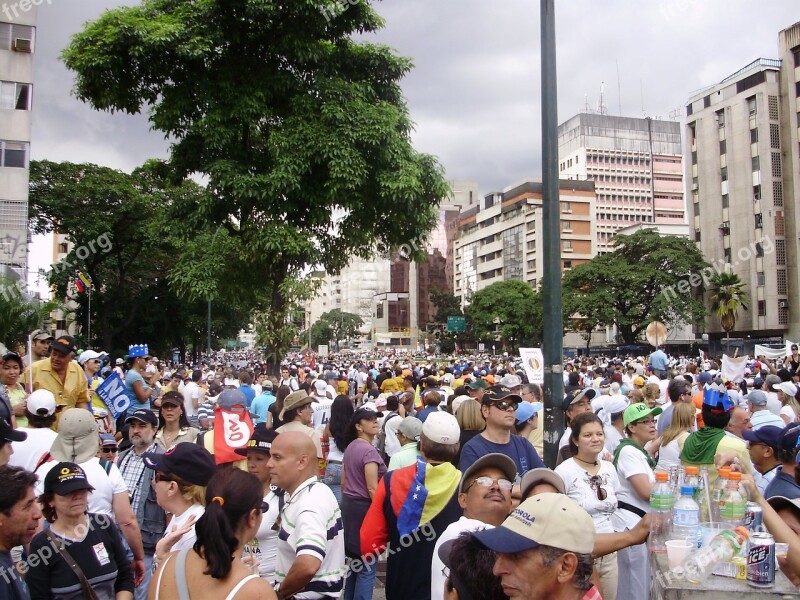 Marches Protests Venezuela Free Photos