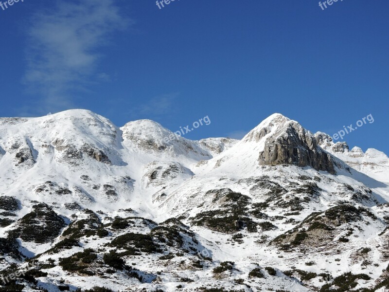 Mountain Snow Sky Carega Italy