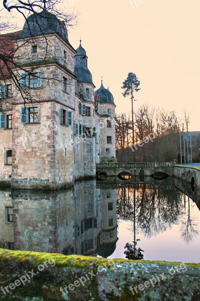 Moated Castle Mittwitz Swiss Francs Bavaria Deutchland