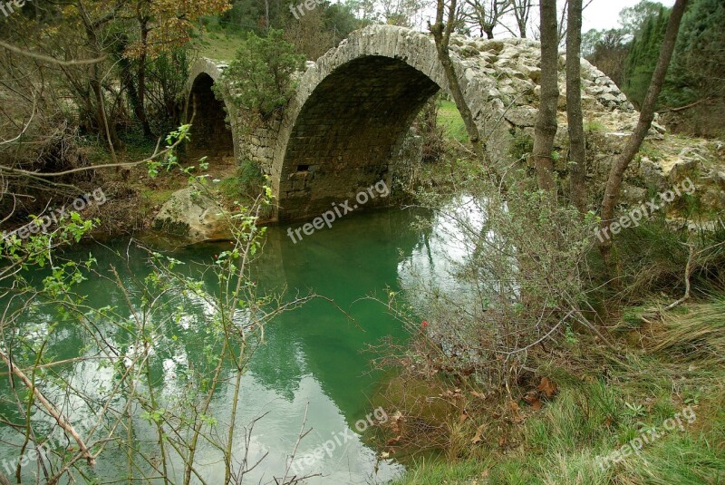 Bridge Roman Bridge Ruin Creek Free Photos