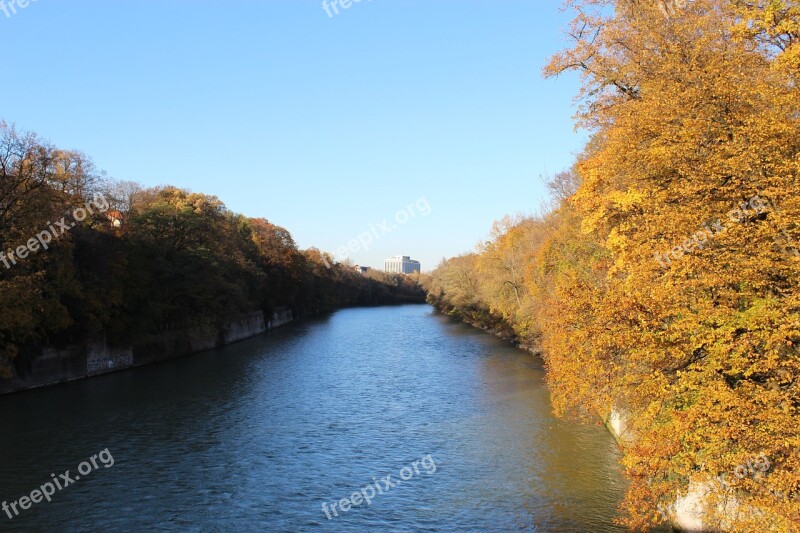 Isar River Munich Germany Free Photos