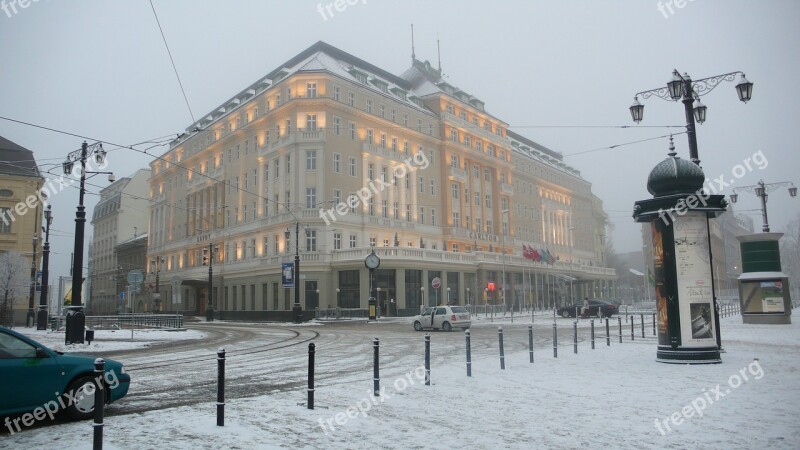 Slovakia Bratislava Carlton Winter Snow