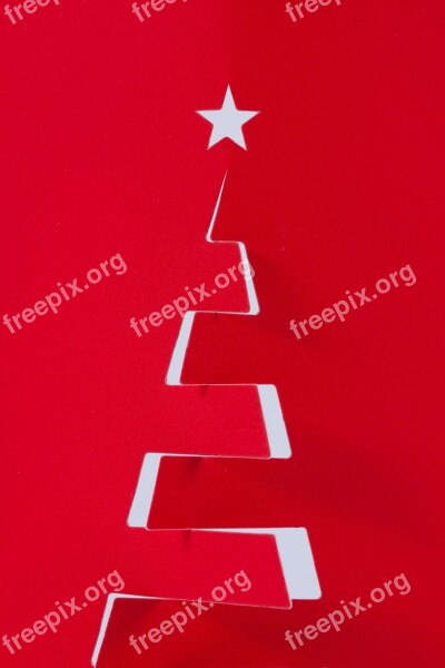 Fir Tree Christmas Decorations Star Decoration Red