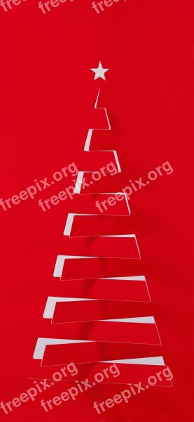 Christmas Decorations Fir Tree Star Decoration Red