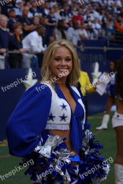 Cheerleader Dallas Cowboys Football Professional Entertainer