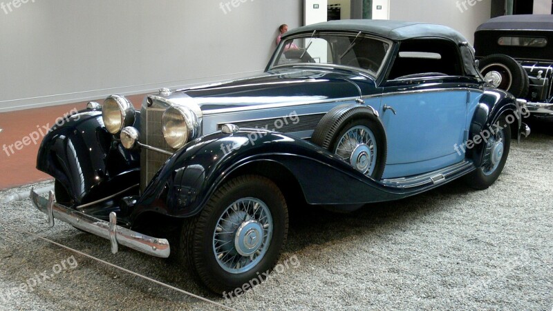 Vintage Mercedes-benz Cabriolet 1938 Automobile Classic