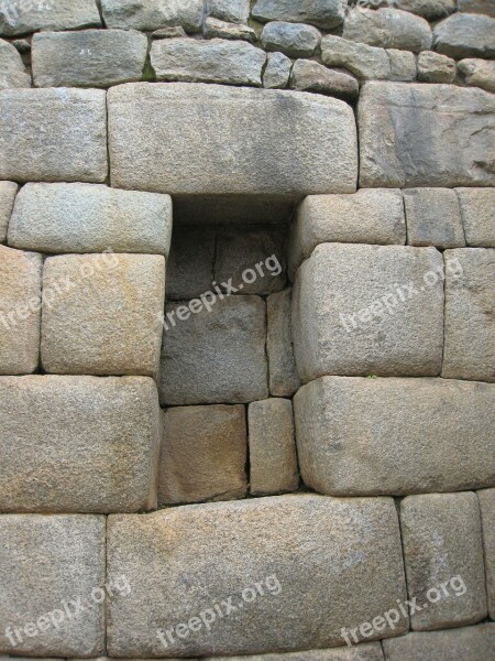 Machu Picchu Ruin Incas Peru Andes