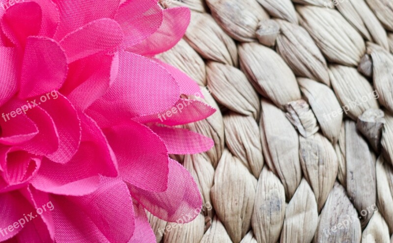 Flower Artificial Pink Textile Petals