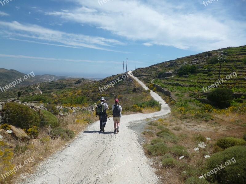 Walking Hiking Trekking Greece Cyclades