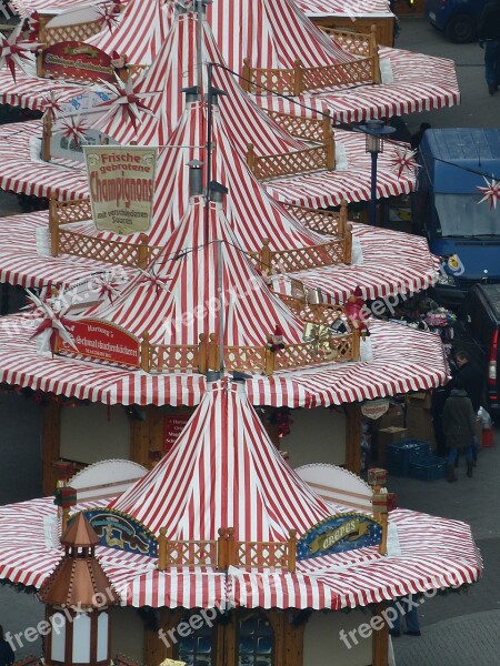 Fair Christmas Market Magdeburg Saxony-anhalt View