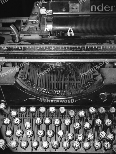 Typewriter Vintage Hipster Retro Letter