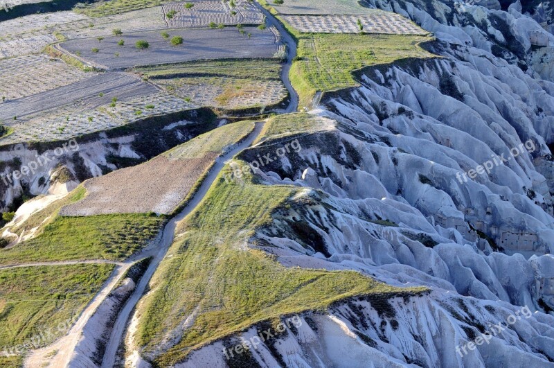 Cappadocia Turkey Landscape Mountains Rock