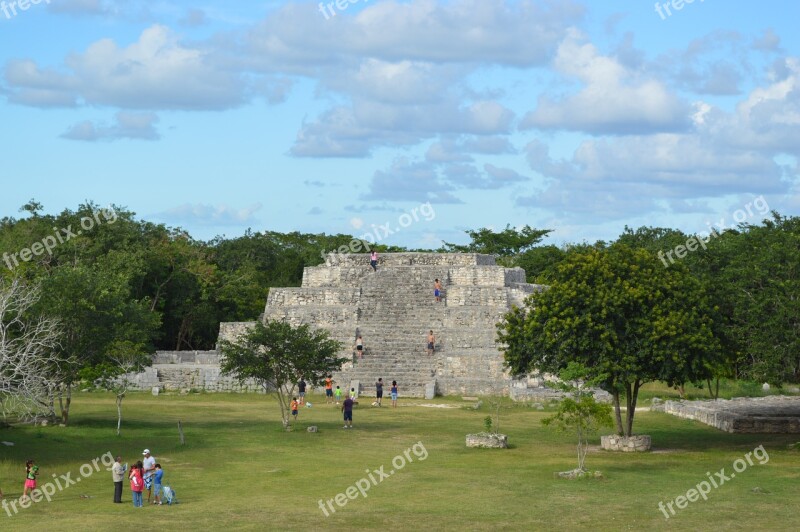 Pyramid Mexico Maya Architecture Aztec