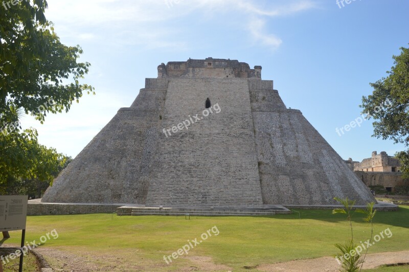 Pyramid Mexico Maya Architecture Uxmal