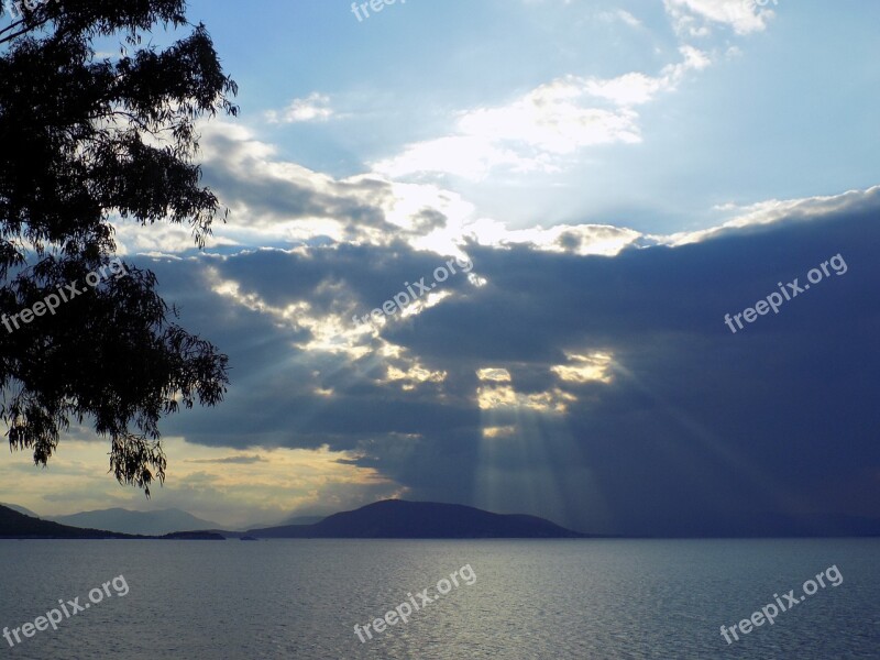 Aegina Island Greece September Evening Free Photos