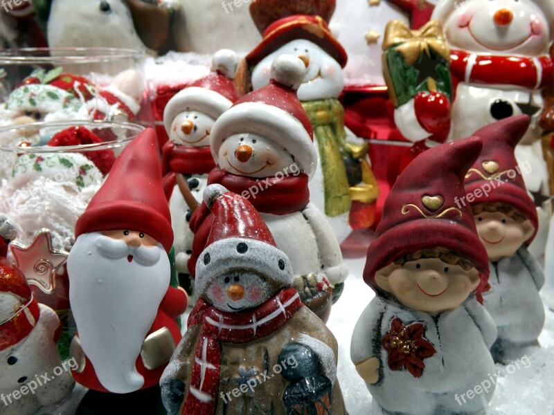 Santa Claus Santa Snowman Decoration Toy